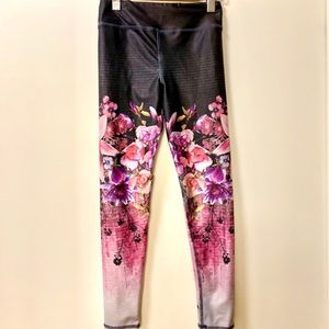 Floral workout leggings (XS)